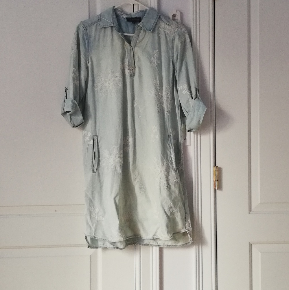 Embroidered Long Shirt/Dress